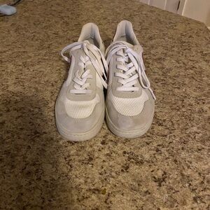 Veja White and Gray Athletic Shoes
